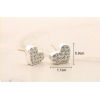 2 Style flower crystal tassel stud dangle earrings For Women Charm Party gift