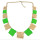 N-4859 2 Colors Fashion Bohemian Style Square Alloy Pendant Necklace For Women