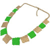 N-4859 2 Colors Fashion Bohemian Style Square Alloy Pendant Necklace For Women