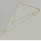 N-5877 New Fashion Gold Alloy Chain Beads Chain Natural Stone Pendant Necklace