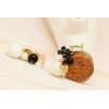 E-3541 New Fashion Korea style N letter Asymmetrical White Fruit Opal Bead Dangle Earrings For Women Jewelry