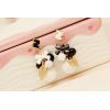 E-3541 New Fashion Korea style N letter Asymmetrical White Fruit Opal Bead Dangle Earrings For Women Jewelry