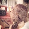 F-0302-G Simple Jewelry Gold Metal Hair Clip Women Hair Comb Hair Accessories