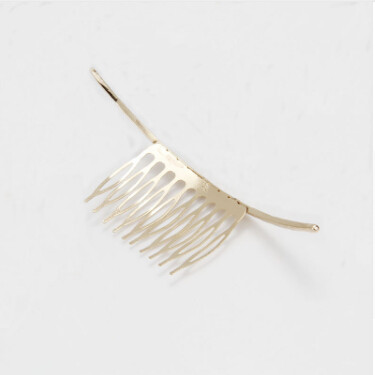 F-0302-G Simple Jewelry Gold Metal Hair Clip Women Hair Comb Hair Accessories