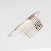 F-0302-G Simple Jewelry Gold Metal Hair Clip Women Hair Comb Hair Accessories