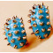 E-2104   4colors  New Korean Style Gold Color Alloy enamel rivet Ear Stud Earrings