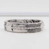 B-0558-S Retro Vintage Silver Plated Carved Arrow Women Boho Bangles Fashion Jewelry