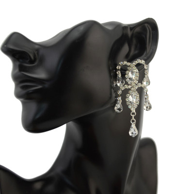 E-2110 New Fashion Korean Style Silver/Gold Plated Alloy Rhinestone Crystal Ants Drop Ear Stud Earrings