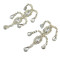 E-2110 New Fashion Korean Style Silver/Gold Plated Alloy Rhinestone Crystal Ants Drop Ear Stud Earrings