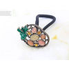 F-0053 Hot Saling Piece Rhinestone Glazed Girls Fruit Pony Tail Hair Holder