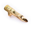 R-1092 New Fashion Punk Gold Plated AlloyColour Metal Finger Nail Shape Joint Ring