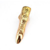 R-1092 New Fashion Punk Gold Plated AlloyColour Metal Finger Nail Shape Joint Ring