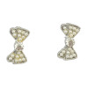 E-1552 E-1550 E-1556  Fashion Crystal Bowknot Pearl Earring for Women Jewelry