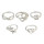 R-1317 R-1320 Fashion Gold Silver Metal Midi Finger Rings for Women Bohemian Wedding Party Jewelry