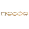 R-1317 R-1320 Fashion Gold Silver Metal Midi Finger Rings for Women Bohemian Wedding Party Jewelry