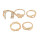 R-1317 R-1320 Fashion Gold Silver Metal Midi Finger Rings for Women Bohemian Wedding Party Jewelry