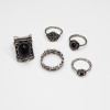 R-1472 5Pcs/set Bohemian Vintage Silver Gold Plated Knuckle Nail Midi Finger Ring for Women Party Jewelry
