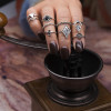 R-1471 9Pcs/set Bohemian Vintage  Silver Gold  Knuckle Nail Midi Finger Ring for Women Party Jewelry