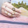R-1475 6Pcs/set Bohemian Vintage  Silver Gold  Knuckle Nail Midi Finger Pearl Ring for Women