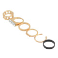 R-1287 6 Pcs/Set Antique  Gold Knuckle Midi Finger Rings Set for Women Jewelry