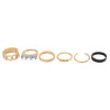 R-1287 6 Pcs/Set Antique  Gold Knuckle Midi Finger Rings Set for Women Jewelry