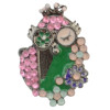 R-0624 R-0522 R-0703 R-0596 Vintage Gold Tone Engraving Flower Gem Stone Ring