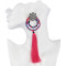 E-4267 5 Colors Fashion Bohemian AAA Zircon Rhinestone Flower Tassel Earrings For Women Party Jewelry