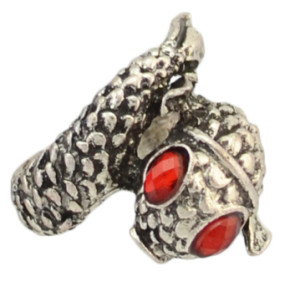 R-0519  R-0743 Vintage Silver Gold Metal Rhinestone Owl Fish Shape Adjustable Rings for Women Bohemian Fashion Accssories