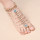 B-0860 New Fashion Summer Anklet Pearl Anklets Foot Silver Gold Chain Crystal Hamsa Beach Jewelry Girl