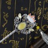 F-0457 4 Colors New Fashion   Rhinestone Tassel Lotus Shape Hair Sticks For Women  Jewelry Accessories