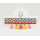N-6924 Stylish Stripe Pendant Colorful Choker Necklaces for Women Party Birthday Gift Jewelry