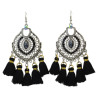 E-4276 4 Colors Ethnic Bohemian Thread Tassel Drop Earrings for Women Party Anniversary Jewelry Accessories