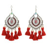 E-4276 4 Colors Ethnic Bohemian Thread Tassel Drop Earrings for Women Party Anniversary Jewelry Accessories