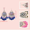 E-4276 4 Colors Ethnic Bohemian Thread Tassel Drop Earrings for Women Party Anniversary Jewelry Accessories