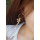 E-4278 Fashion gold plated luxruy Pearl Rhinestone Flower dandlge earrings for party jewelry