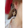 E-4278 Fashion gold plated luxruy Pearl Rhinestone Flower dandlge earrings for party jewelry