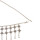 N-6920 Fashion Silver Plated Flower Tassel Waist Chain Belly Body Chain Body Jewelry