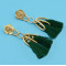 E-4283 5 Colors Ethnic Gold Metal Long Tassel Drop Earrings for Women Bohemian Wedding Party Jewelry