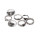 R-1479 7Pcs/set Bohemian Vintage Silver Plated Knuckle Nail Midi Finger Leaf Ring for Women Jewelry