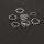 R-1479 7Pcs/set Bohemian Vintage Silver Plated Knuckle Nail Midi Finger Leaf Ring for Women Jewelry