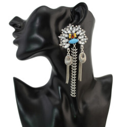 E-4284 New Fashion Bohemian Big Rhinestone Drop Earrings for Women Wedding Party Jewelry Gift