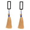 E-4288 3 Colors Vintage Bohemian Hook Bead Tassel Drop Earring for Women Earring