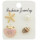 E-4287 4Pcs/Set Fashion 2Colors Conch scallop pearl starfish Stud Earrings Eomen Party Jewelry