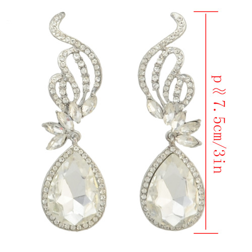 E-4286 Fashion Luxury Crystal Rhinestone Charm Earring for Women Jewelry