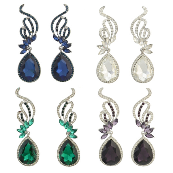 E-4286 Fashion Luxury Crystal Rhinestone Charm Earring for Women Jewelry