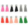 E-4285 6 Colors Women Rhinestone Long Thread Tassel Drop Earrings for Bohemian Wedding Party Fashion Accessories