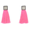 E-4285 6 Colors Women Rhinestone Long Thread Tassel Drop Earrings for Bohemian Wedding Party Fashion Accessories