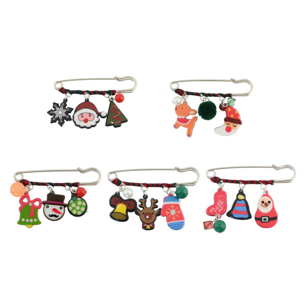 P-0380 Christmas Gift Cartoon Clothing Corsage Brooch Pin Jewelry