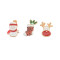 P-0378 3 Styles Christmas Enamel Charm Brooches for Men&Women Jewelry