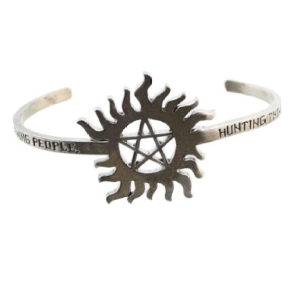 B-0861 Europe Style Men  Women Retro flame Star Saving People Hunting Things bracelet bangle
